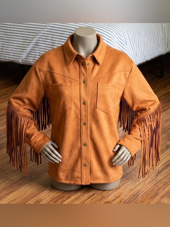 Forever 21 Jackets & Blazers - 🧡🧡 Forever 21 Faux Suede Fringe Jacket 🧡🧡